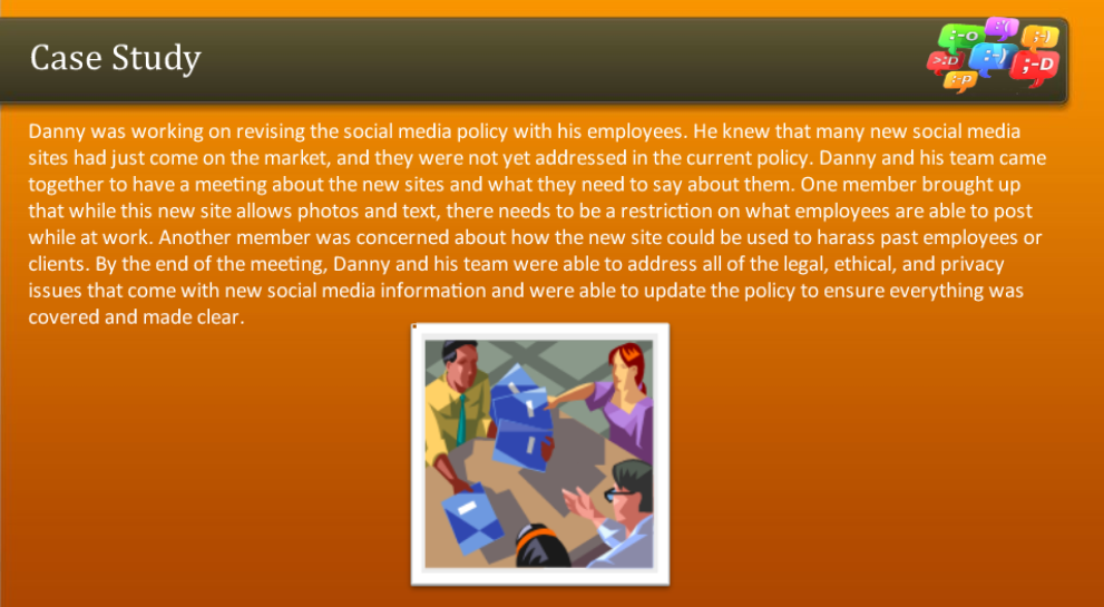 social network learning case study